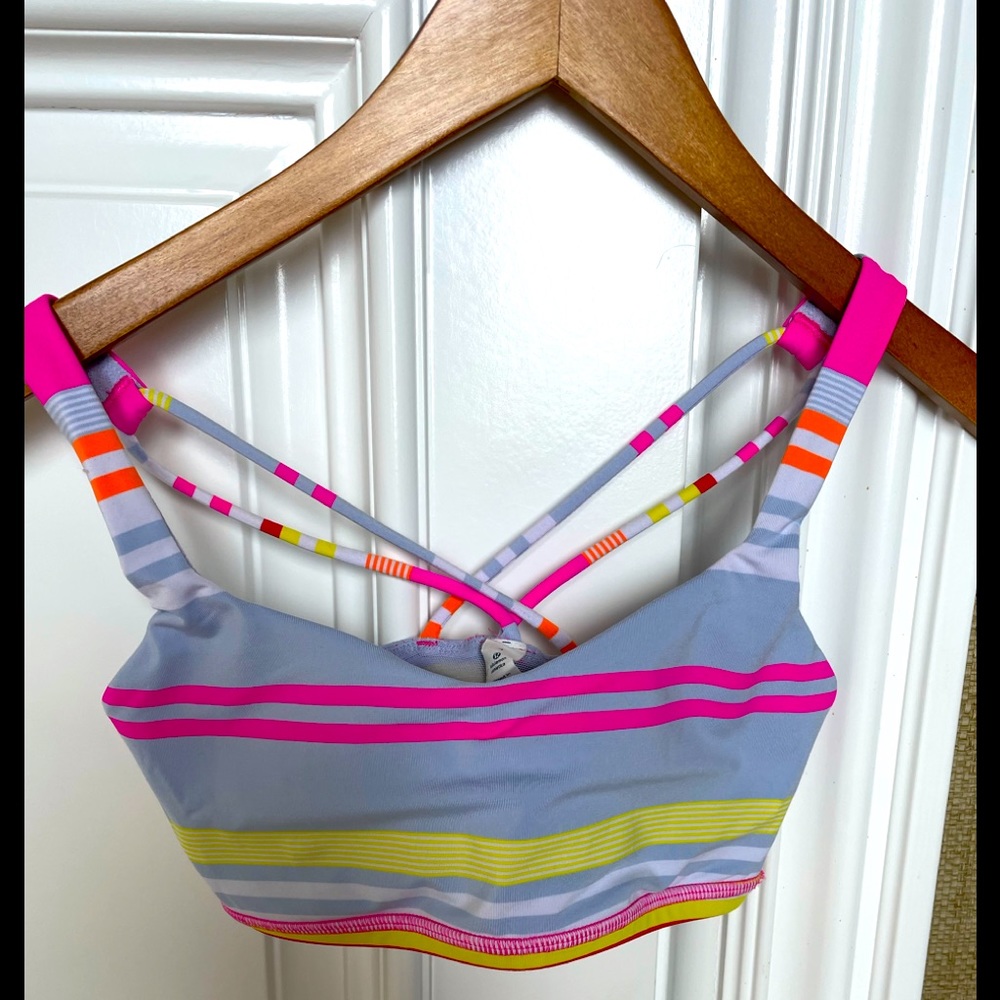 lululemon athletica Colorful Striped Bra